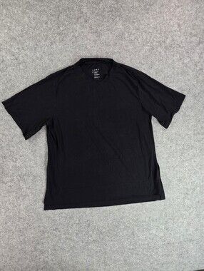 ADAY Black Essentialist Soft Oversized Top T-shirt Loungewear Sz L